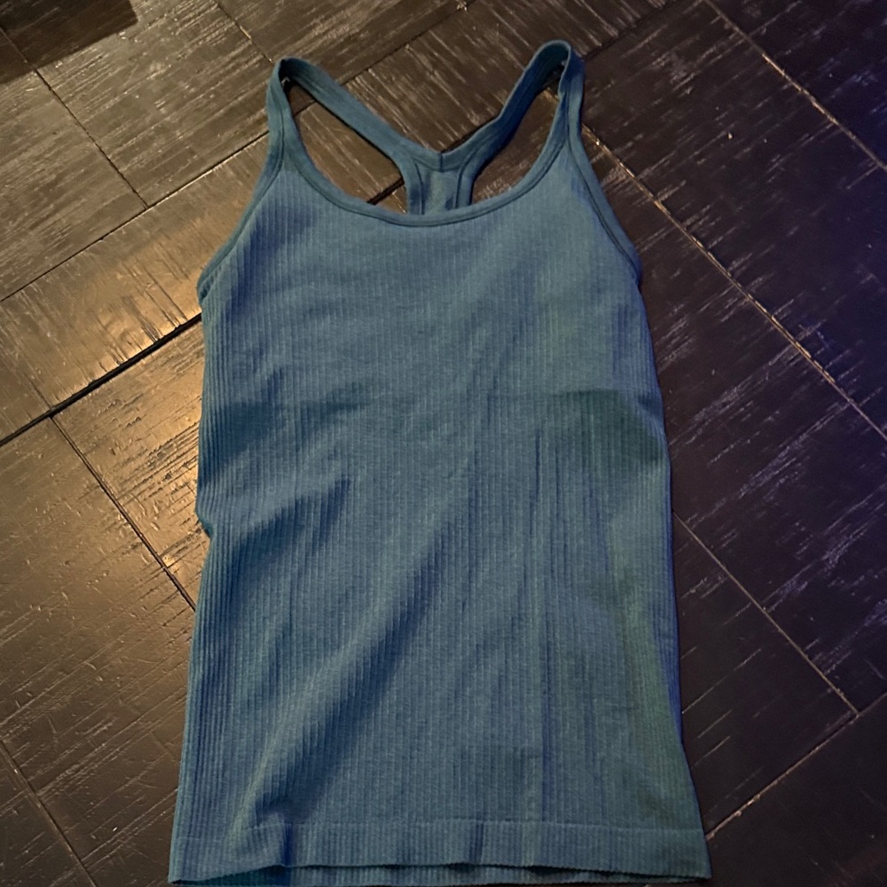 Women's dark green ebb to street Lululemon Tank Top size 6